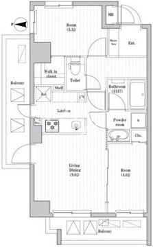 南千住レジデンス 601 間取り図