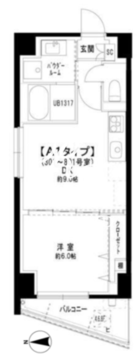 メゾン鳥越 501 間取り図