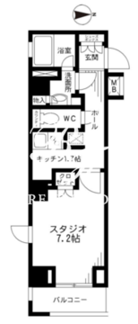 レジディア九段下 808 間取り図