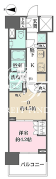 ザ・パークハウスアーバンス渋谷 506 間取り図