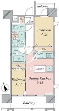 グランカーサ曳舟 701 間取り図