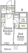 イプセ神楽坂 304 間取り図