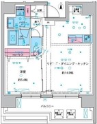 ジェノヴィア本所吾妻橋3 1102 間取り図