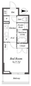 アルファプライム東陽町 218 間取り図