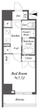 アルファプライム東陽町 220 間取り図