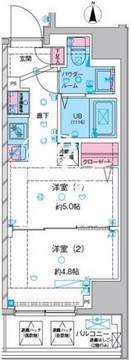 ジェノヴィア本所吾妻橋3 402 間取り図