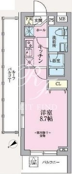 アークマーク東中野 405 間取り図