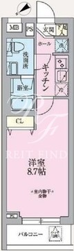 アークマーク東中野 102 間取り図