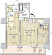 パークアクシス御茶ノ水 1408 間取り図