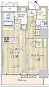 パークアクシス御茶ノ水 1207 間取り図
