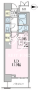ロイヤルパークスタワー南千住 615 間取り図