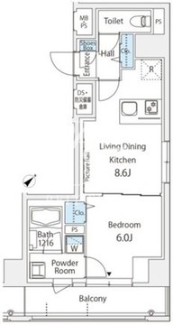 オリエンタル横山町 701 間取り図