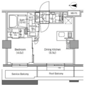 ザ・パークハビオ新宿 528 間取り図