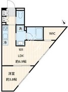 フレア不動前 101 間取り図