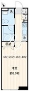 フレア不動前 202 間取り図