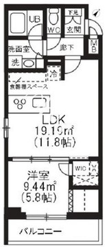 トラディス戸越公園 301 間取り図