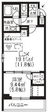 トラディス戸越公園 401 間取り図