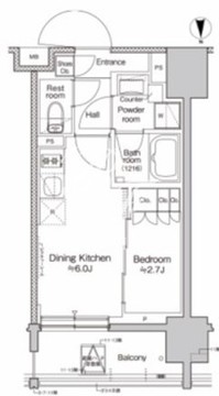 プラウドフラット亀戸ステーションプレイス 303 間取り図