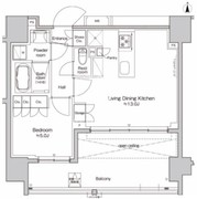 プラウドフラット亀戸ステーションプレイス 1407 間取り図