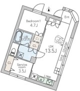 グランデュオ大森山王2 104 間取り図