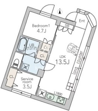 グランデュオ大森山王2 104 間取り図