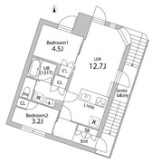 グランデュオ大森山王2 303 間取り図