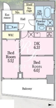 リックアート東陽 301 間取り図