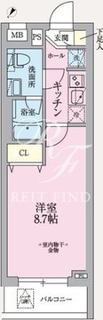 アークマーク東中野 401 間取り図