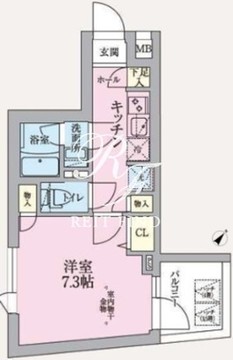 アークマーク東中野 408 間取り図