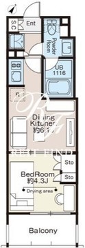 ベルファース大森サウス 1002 間取り図