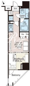 ベルファース大森サウス 1104 間取り図