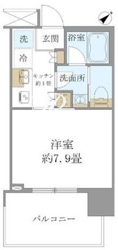 ブリリアタワー浜離宮 807 間取り図