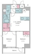 ドゥーエ日暮里 803 間取り図