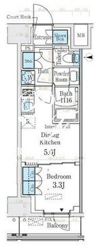 ベルファース錦糸町サウス 1003 間取り図