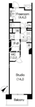 ブリリアイスト三軒茶屋 I-227 間取り図