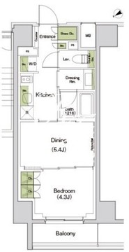 ザ・パークハビオ東長崎 901 間取り図