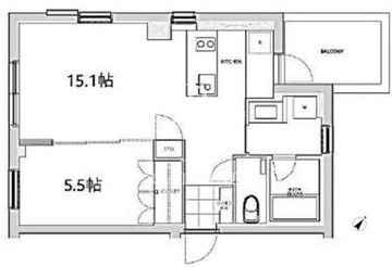 エスセナーリオ四谷坂町 301 間取り図