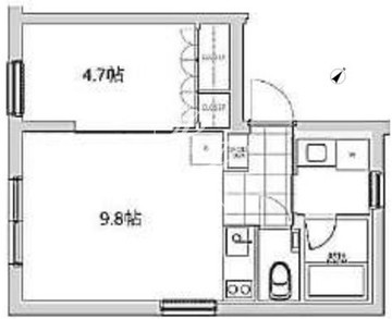 エスセナーリオ四谷坂町 202 間取り図