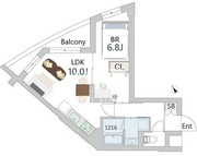 グランデュオ中目黒4 203 間取り図