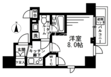プライマル上野イースト 402 間取り図