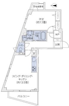 代官山ブレス鉢山 101 間取り図