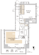 パークアクシス代官山 501 間取り図