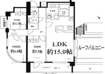 フォレシティ富ヶ谷 801 間取り図