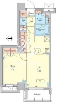 RJRプレシア千鳥 411 間取り図