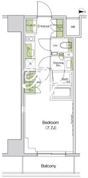 ザ・パークハビオ中野富士見町ガーデン 605 間取り図