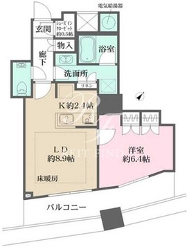 ザ・パークハウス西新宿タワー60 622 間取り図