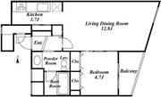 ミリアレジデンス乃木坂 211 間取り図