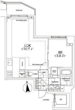 カスタリア麻布十番 903 間取り図