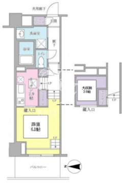 キーヌ・ブラン 417 間取り図