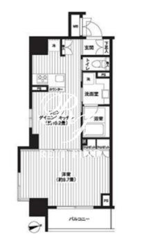 レジディア新御徒町 401 間取り図